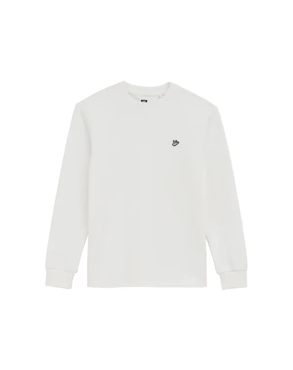 WE Fashion WE Fashion Sweater majica  siva / crna / bijela
