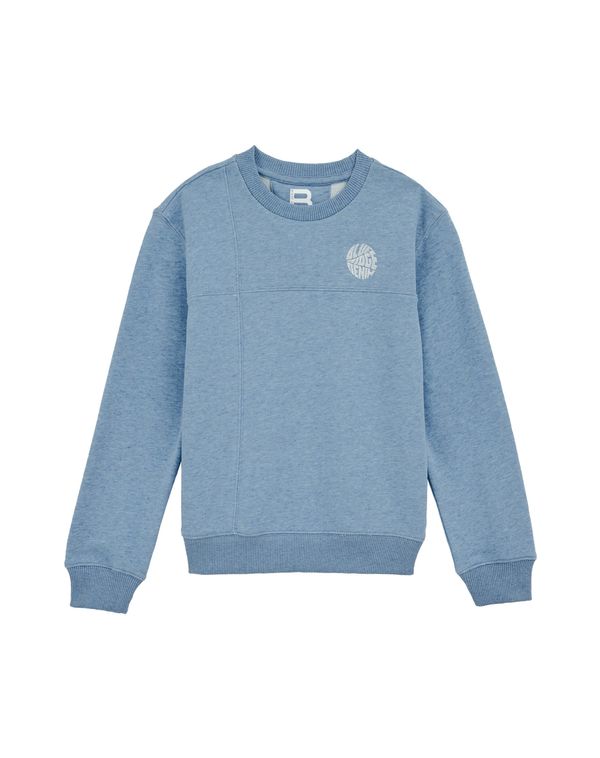 WE Fashion WE Fashion Sweater majica  svijetloplava / bijela