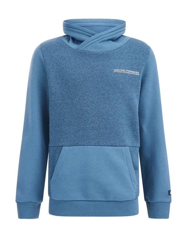 WE Fashion WE Fashion Sweater majica  svijetloplava / petrol / bijela