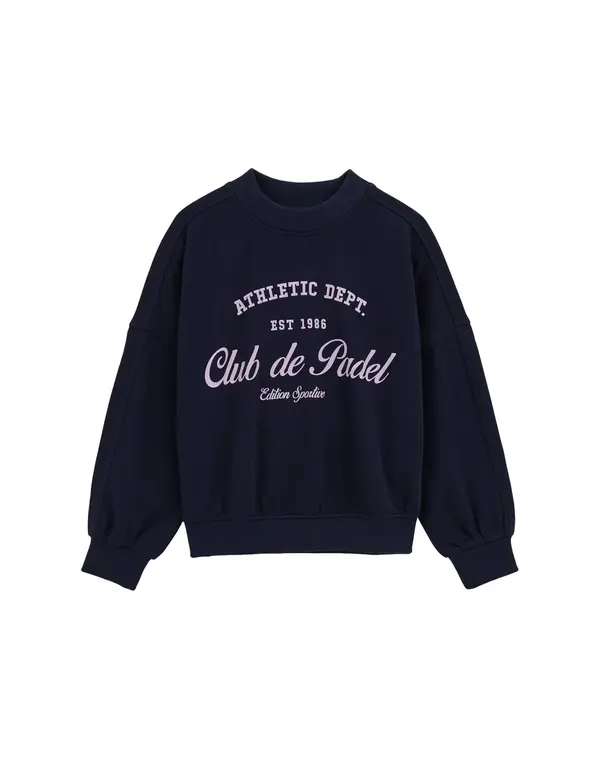 WE Fashion WE Fashion Sweater majica  tamno plava / ljubičasta