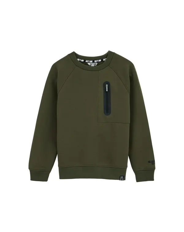 WE Fashion WE Fashion Sweater majica  tamno zelena