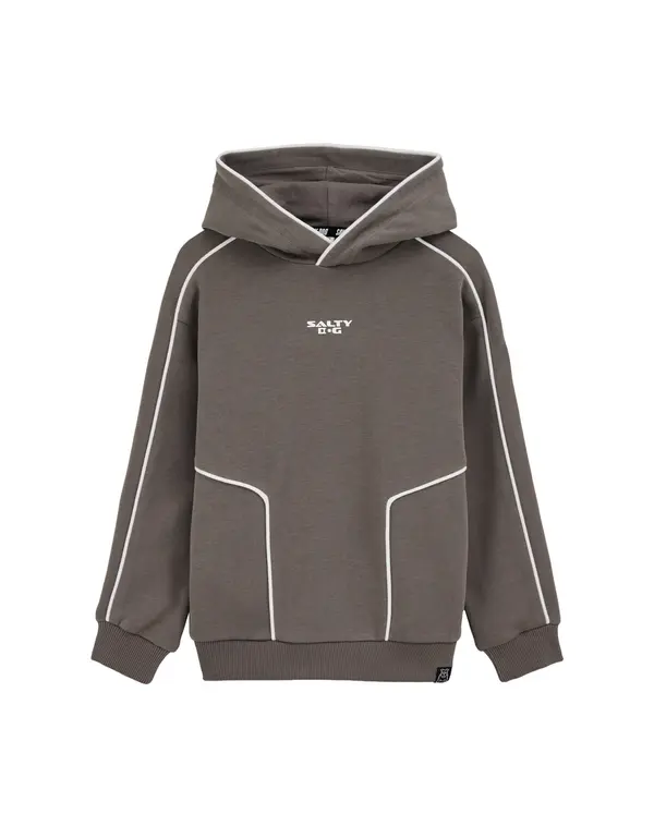 WE Fashion WE Fashion Sweater majica  tamo siva / bijela