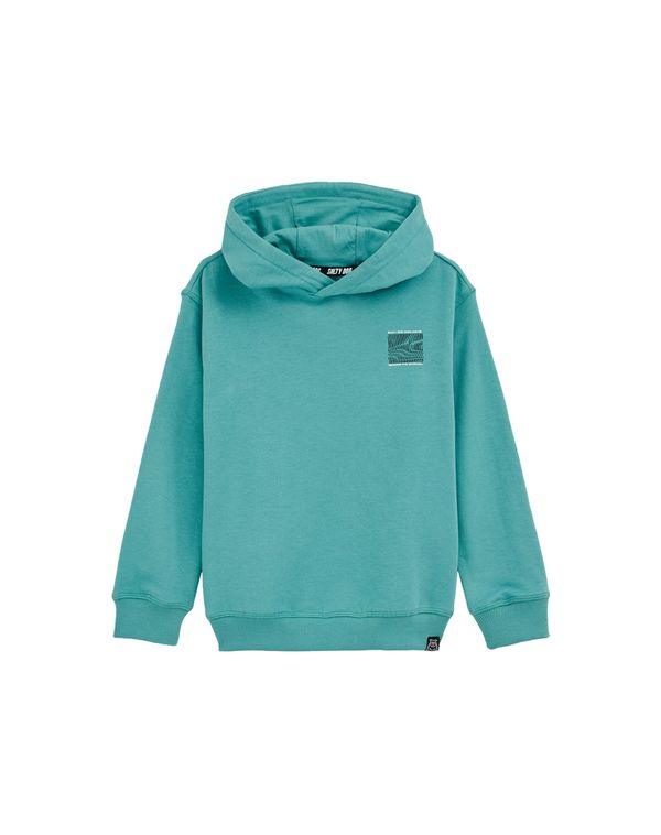 WE Fashion WE Fashion Sweater majica  tirkiz / crna / bijela