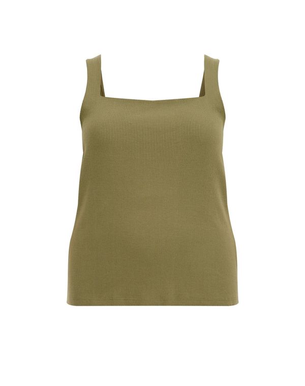 WE Fashion WE Fashion Top  maslinasta / tamno zelena
