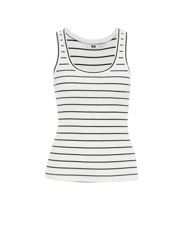 WE Fashion WE Fashion Top  mornarsko plava / bijela