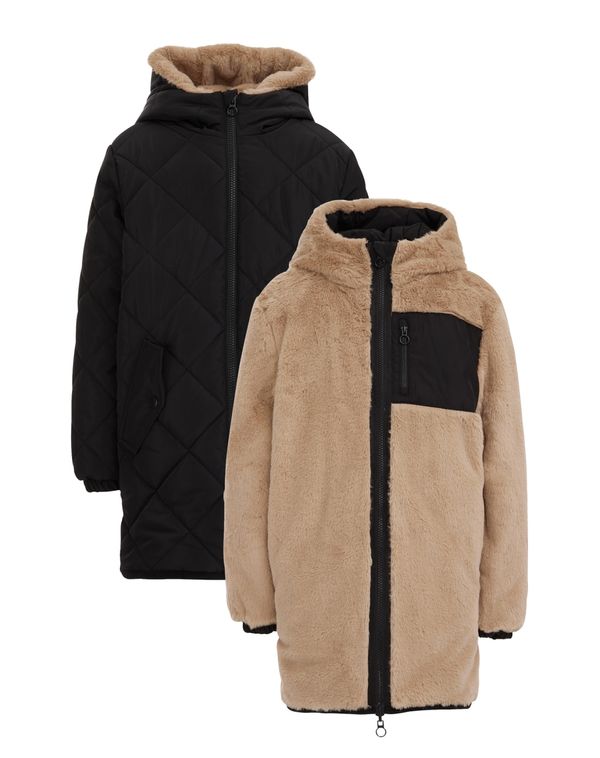 WE Fashion WE Fashion Zimska jakna  bež / crna