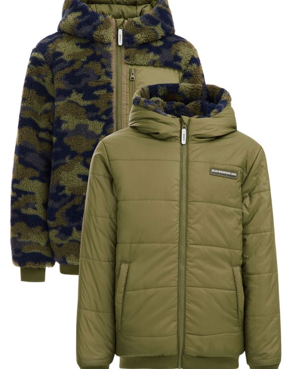 WE Fashion WE Fashion Zimska jakna  plava / maslinasta