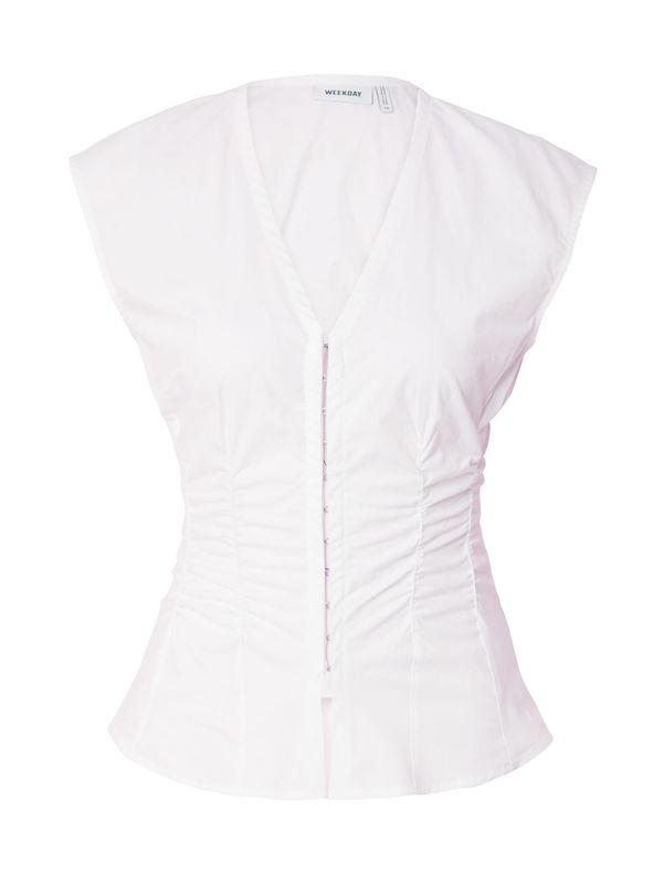 WEEKDAY WEEKDAY Bluza 'Alec'  bijela