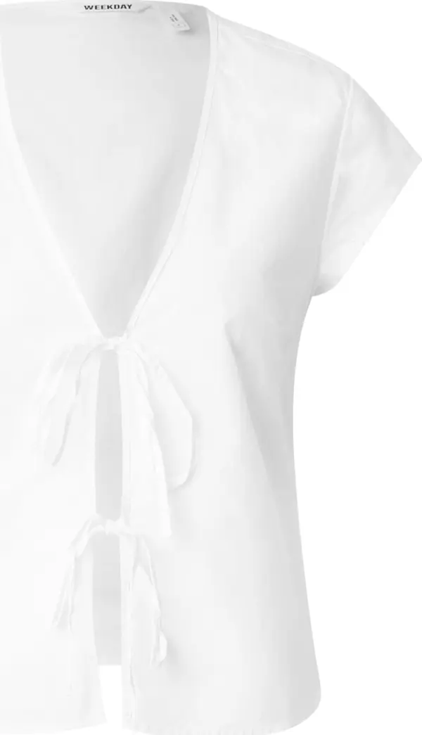 WEEKDAY WEEKDAY Bluza 'Lizzard'  bijela