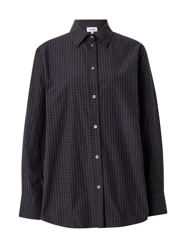 WEEKDAY WEEKDAY Bluza  tamo siva / crna