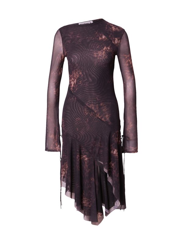 WEEKDAY WEEKDAY Haljina 'Emilio'  boja devine dlake (camel) / patlidžan