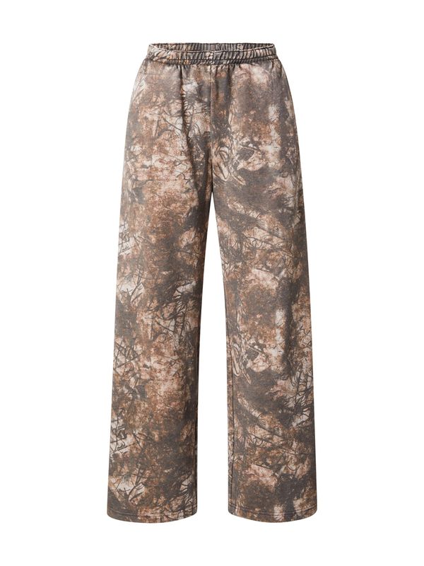 WEEKDAY WEEKDAY Hlače 'Davina'  smeđa / tamno smeđa / kaki