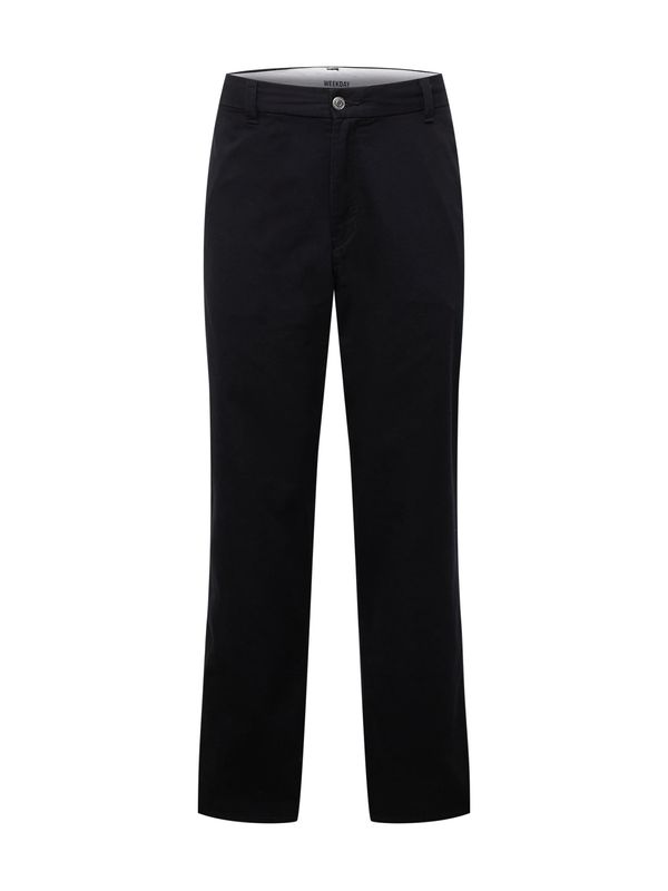 WEEKDAY WEEKDAY Hlače na crtu 'Joel'  crna