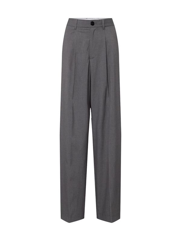 WEEKDAY WEEKDAY Hlače na crtu 'Uno'  siva