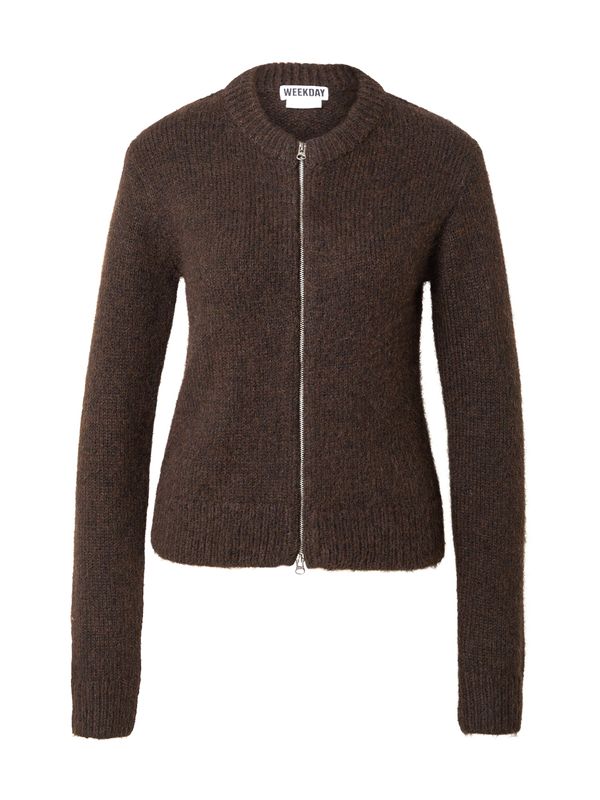 WEEKDAY WEEKDAY Kardigan 'Odora'  čokolada