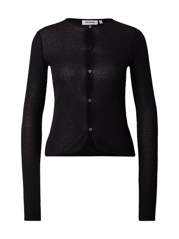 WEEKDAY WEEKDAY Kardigan 'Rosie'  crna