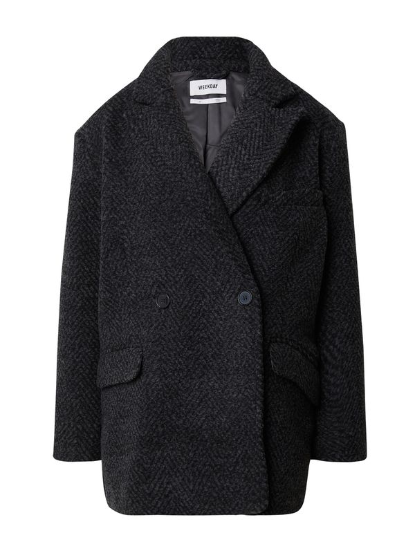 WEEKDAY WEEKDAY Prijelazni kaput 'Carla'  antracit siva / crna