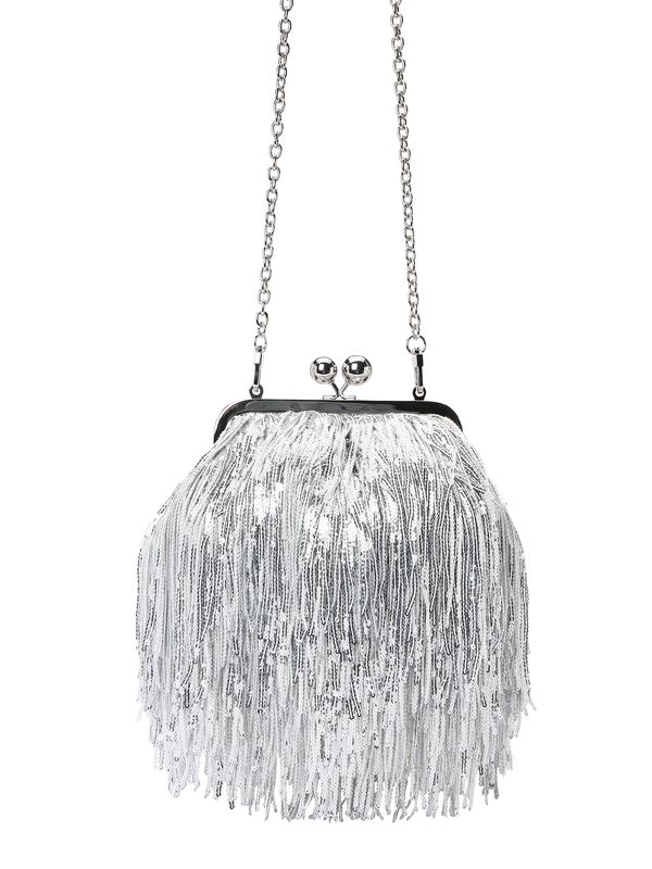 Weekend Max Mara Weekend Max Mara Pismo torbica 'FLOU'  srebro