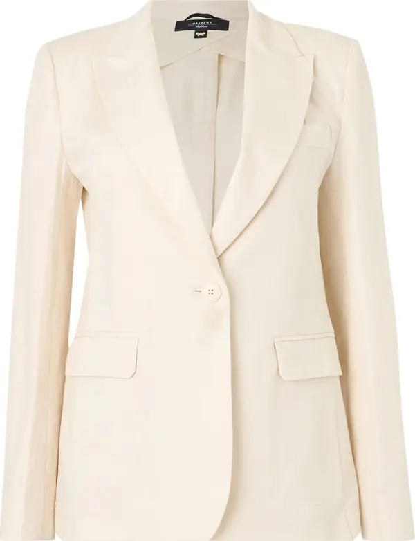 Weekend Max Mara Weekend Max Mara Sako 'DORCHE'  ecru/prljavo bijela