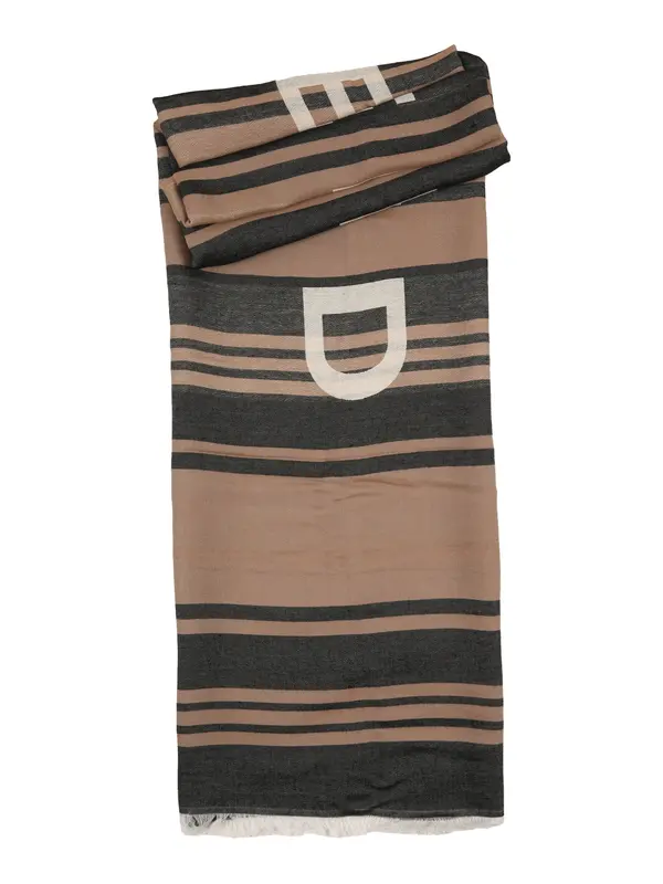 Weekend Max Mara Weekend Max Mara Šal 'GALLO'  svijetlosmeđa / crna / bijela