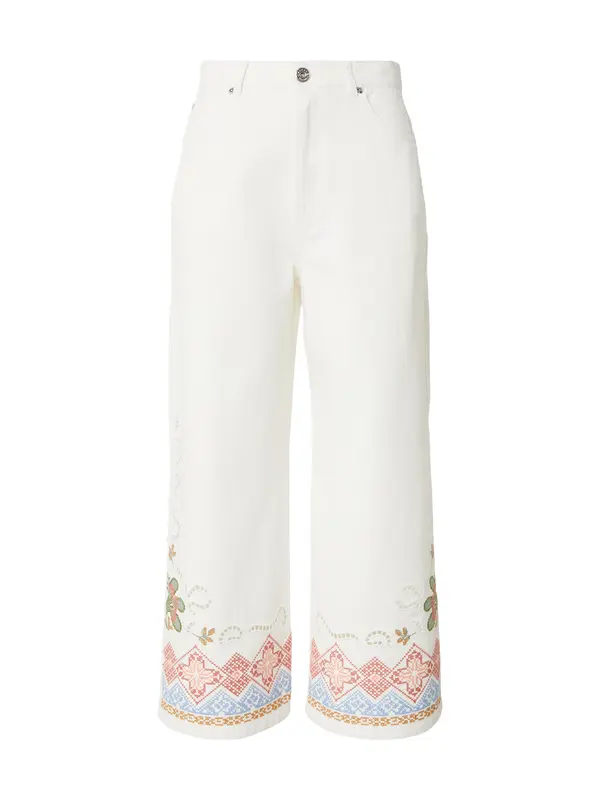 Weekend Max Mara Weekend Max Mara Traperice 'ADUNCO'  plava / zelena / crvena / bijeli traper