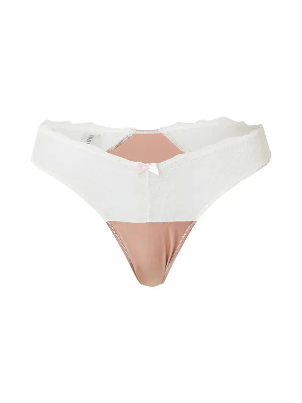 WILD LOVERS WILD LOVERS Tanga gaćice 'SOLENE'  cappuccino / bijela