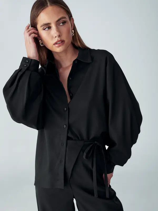Willa Willa Bluza 'Lagoon'  crna