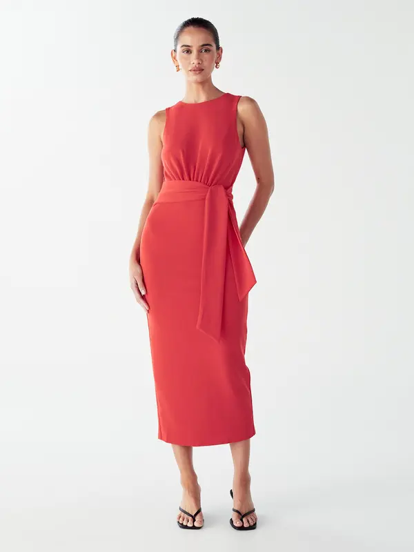 Willa Willa Haljina 'ALEDA MIDI DRESS'  koraljna
