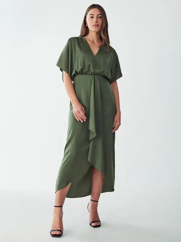 Willa Willa Haljina 'BRENA MIDI DRESS'  kaki