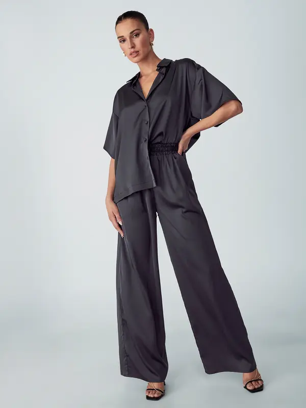 Willa Willa Hlače 'SKY PANTS'  antracit siva