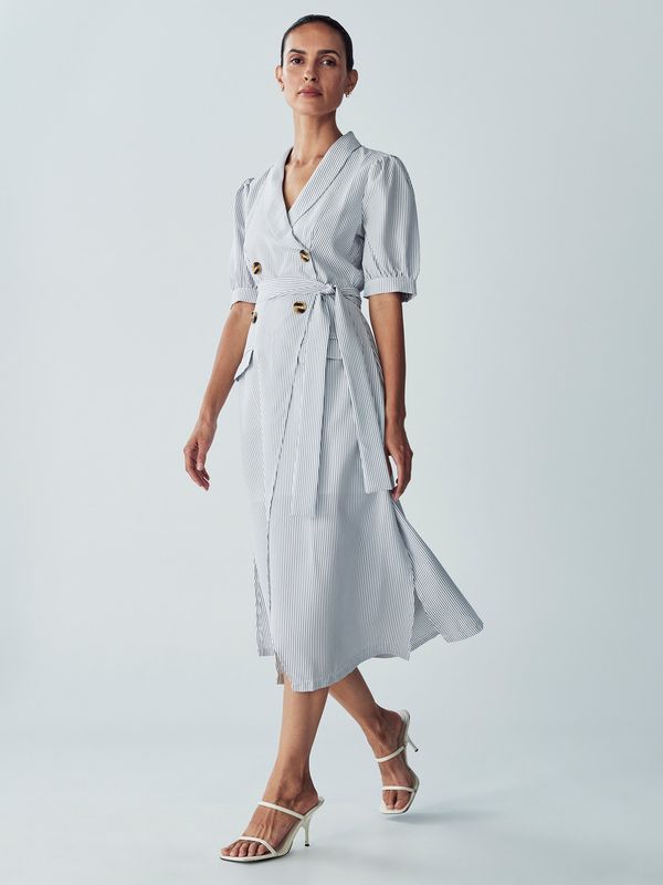 Willa Willa Košulja haljina 'Hampton'  siva / bijela