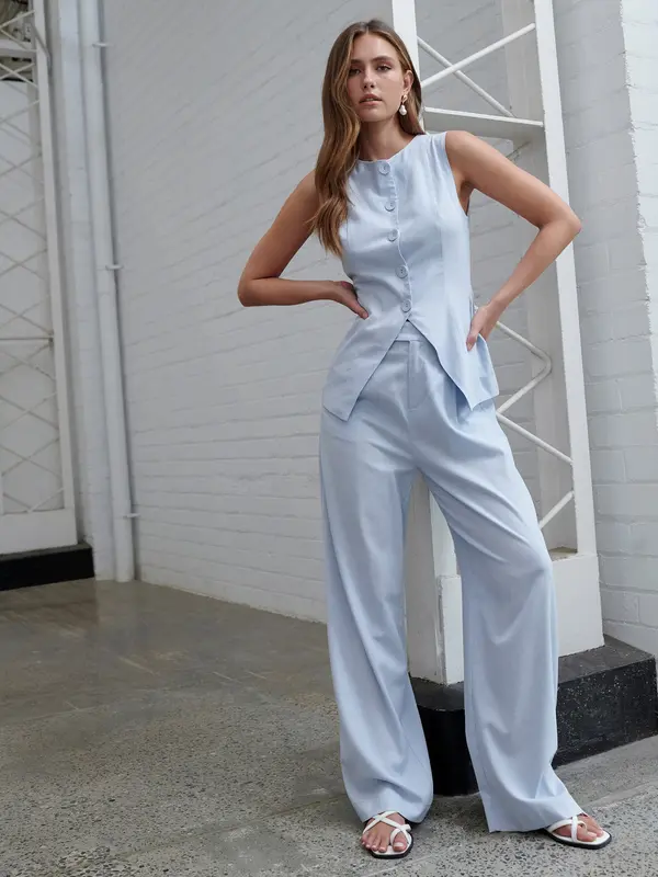Willa Willa Top 'RISE TUNIC TOP'  svijetloplava