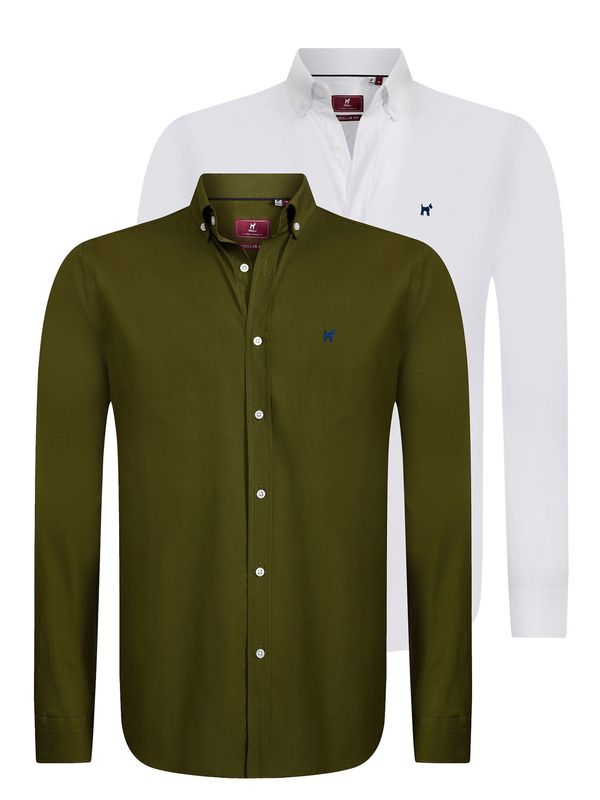 Williot Williot Košulja  mornarsko plava / kaki / bijela