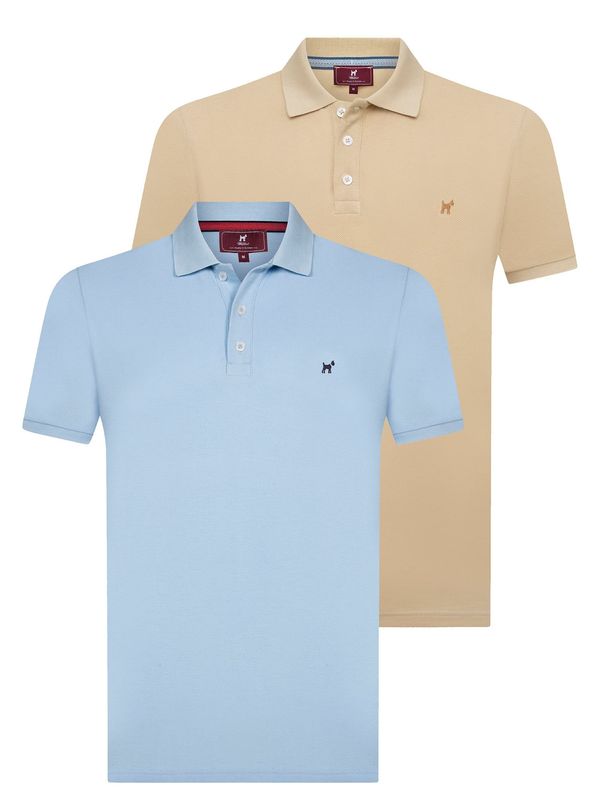 Williot Williot Majica  bež / svijetloplava