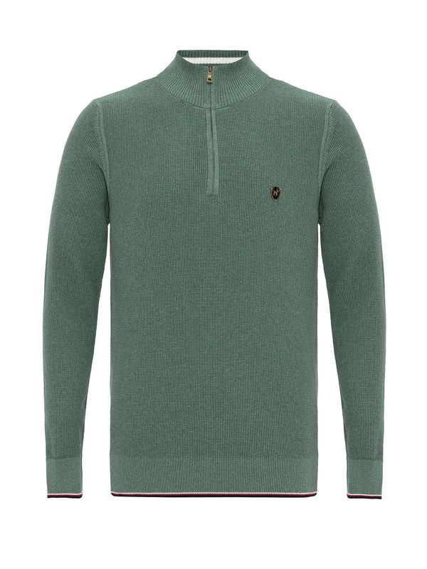 Williot Williot Pulover 'Hierro'  zelena / crna / bijela