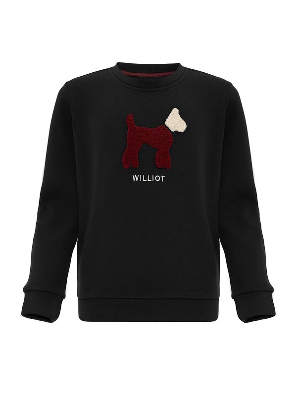 Williot Williot Sweater majica  crvena / crna / bijela
