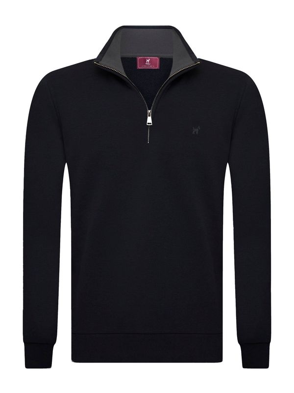 Williot Williot Sweater majica 'Diagonales '  crna