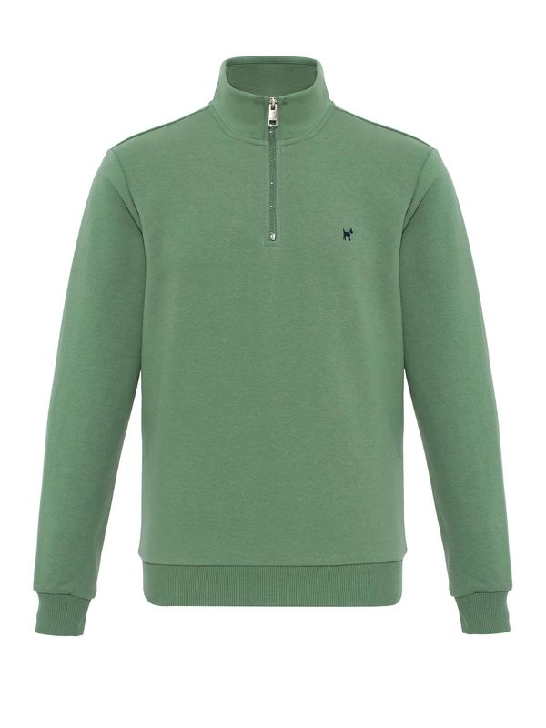 Williot Williot Sweater majica 'HANS'  pastelno zelena / svijetlozelena