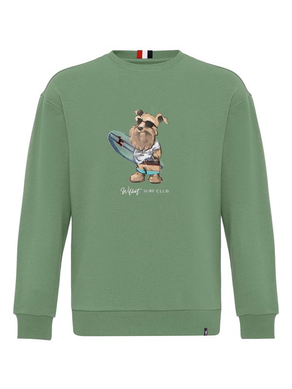 Williot Williot Sweater majica 'HECTOR'  zelena / miks boja