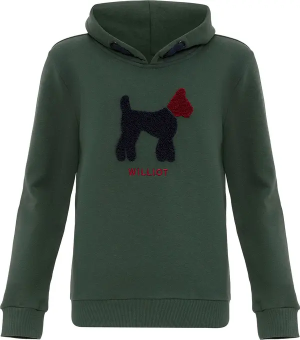 Williot Williot Sweater majica  kaki / tamno crvena / crna