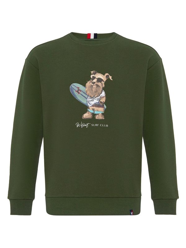 Williot Williot Sweater majica  zelena / miks boja