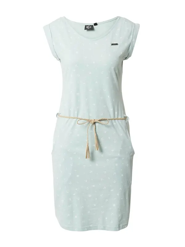 WLD WLD Haljina 'ALL THAT SHE WANTS'  pastelno zelena / bijela