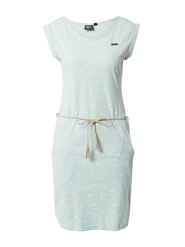 WLD WLD Haljina 'ALL THAT SHE WANTS'  pastelno zelena / bijela