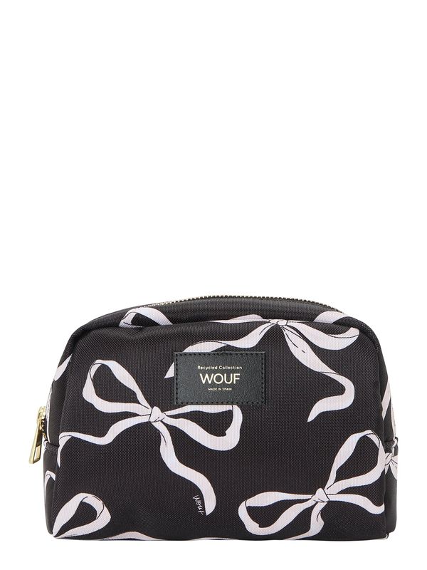Wouf Wouf Kozmetička torbica 'Carlota'  antracit siva / bijela