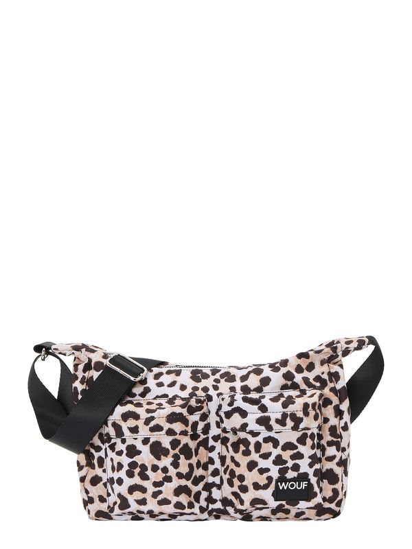 Wouf Wouf Torba preko ramena 'Kim'  boja devine dlake (camel) / crna / bijela