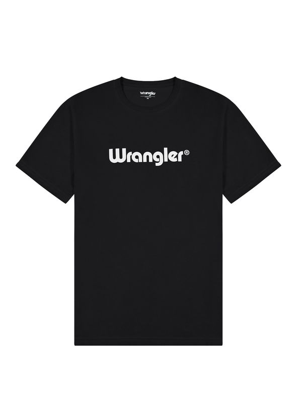WRANGLER WRANGLER Majica  crna / bijela