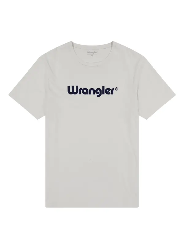WRANGLER WRANGLER Majica 'LOGO TEE'  tamno plava / bijela