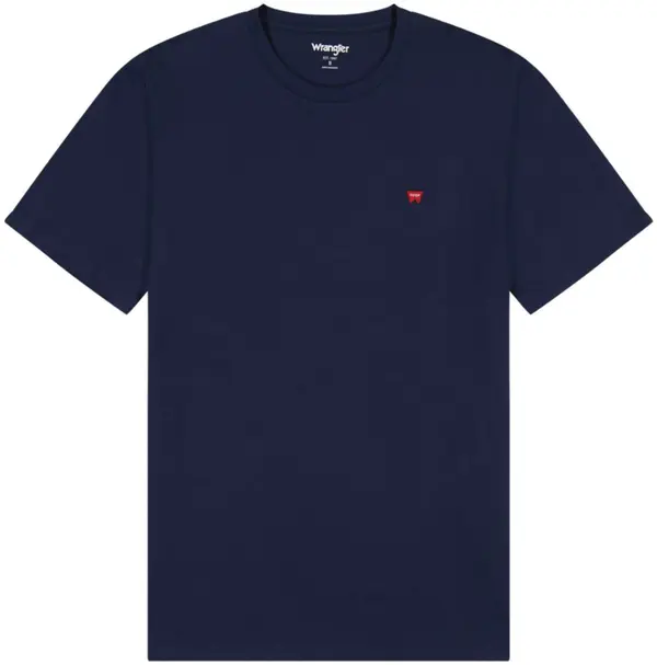 WRANGLER WRANGLER Majica 'SIGN OFF TEE'  mornarsko plava / crvena / bijela