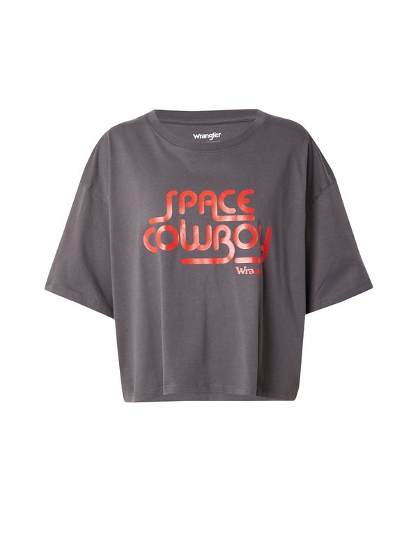 WRANGLER WRANGLER Majica  tamo siva / crvena