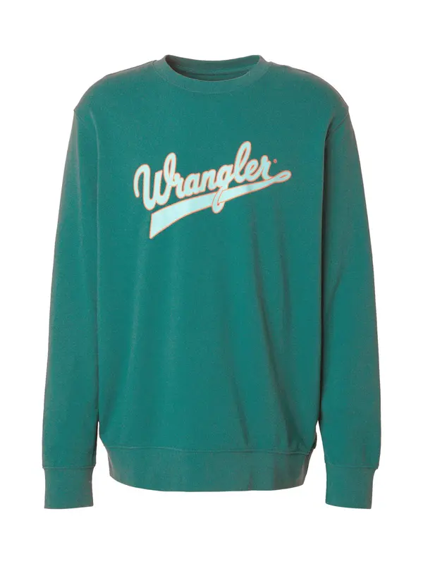 WRANGLER WRANGLER Sweater majica  zelena / menta / narančasta